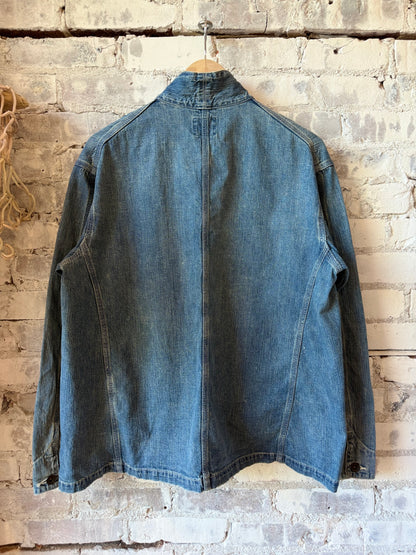 Unisex 11oz Selvedge Denim Short Chore Jacket - DUNE + SALT