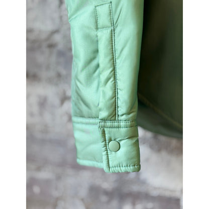 Padded Nylon Overshirt - Light Green - DUNE + SALT
