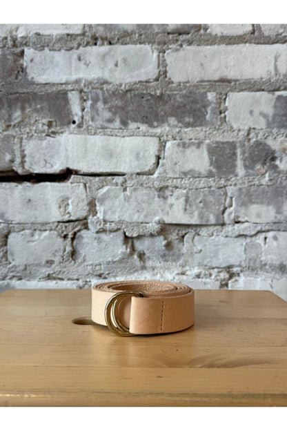 G.O.D Long Leather Belt - Natural - DUNE + SALT