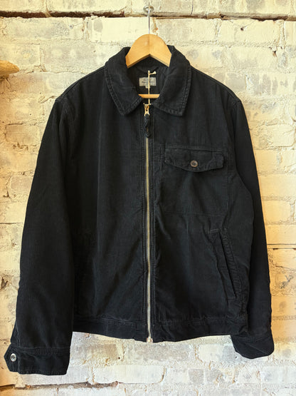 Hartford Men's Danny Woven Jacket in charcoal, showcasing a stylish woven design with a tailored fit and collar detail.