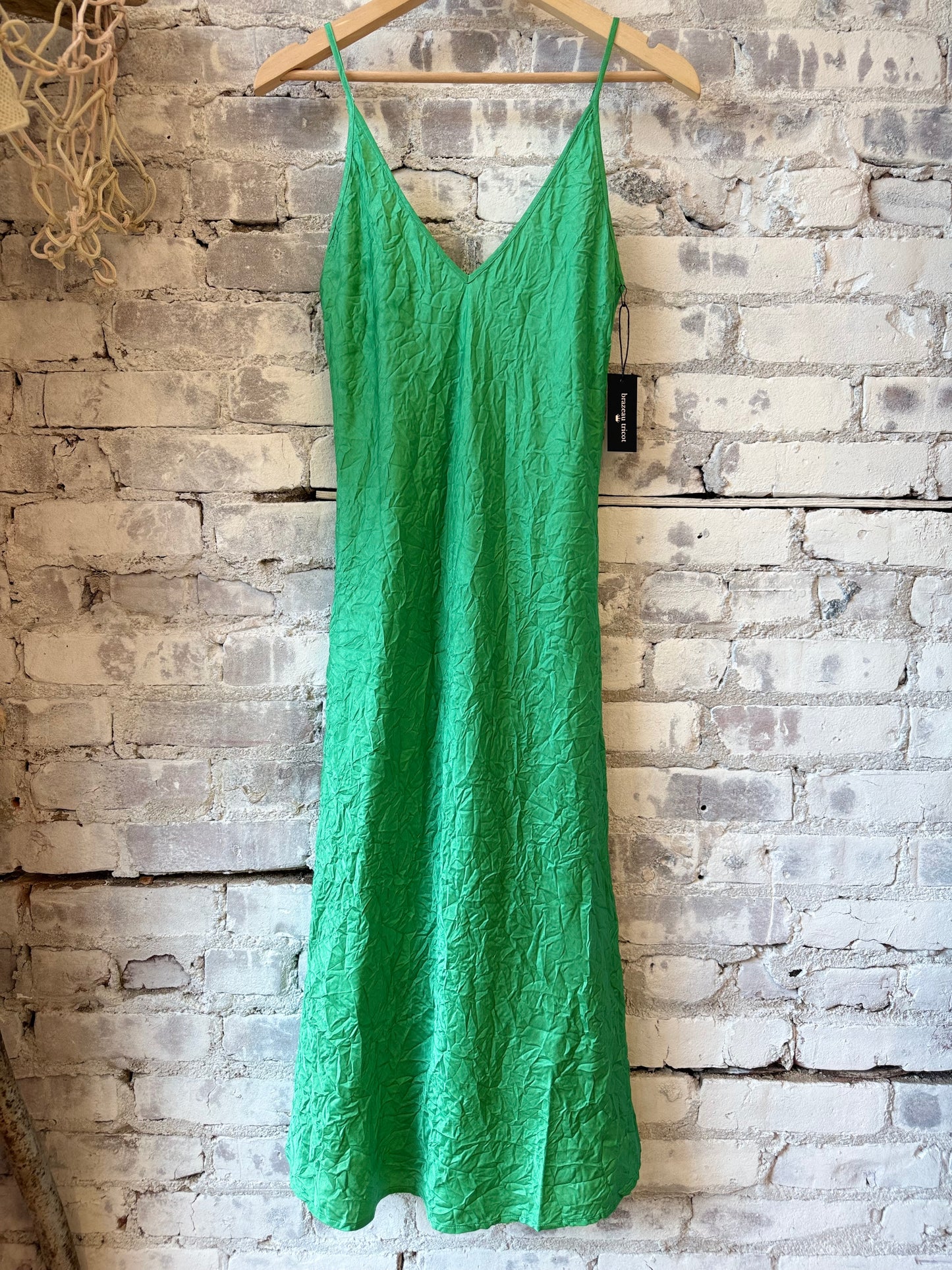 Crinkle Slip Dress - Mojito - DUNE + SALT