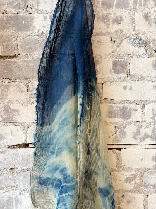 Linen Gauze Willow Dye Stole - DUNE + SALT