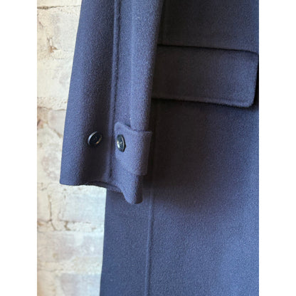 Aspesi Double-Breasted Wool Coat - Blue Dark Slate Blue
