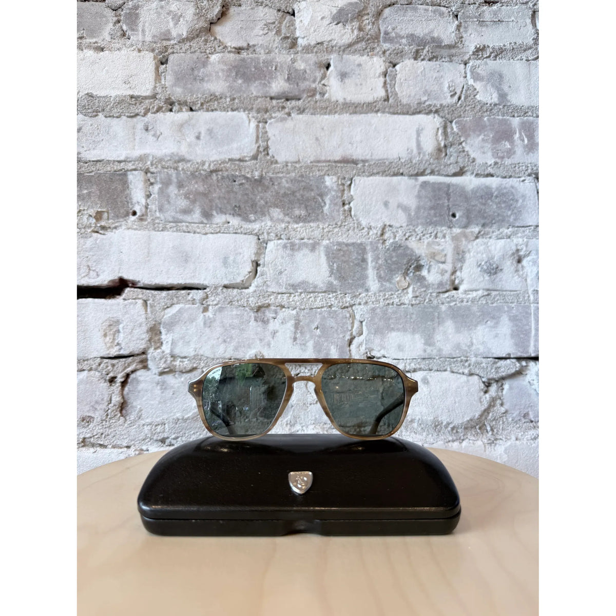 American Optical Racer Pilot Glasses - Honey Light Gray