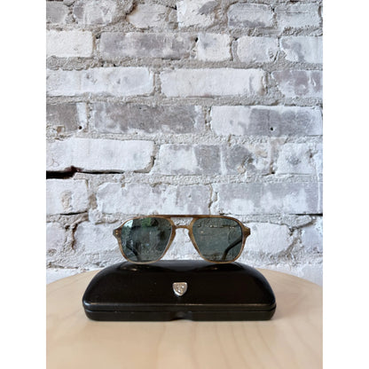 American Optical Racer Pilot Glasses - Honey Light Gray