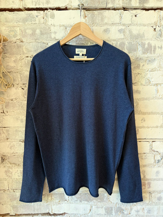 Crew Knitted Pullover - Indigo - DUNE + SALT