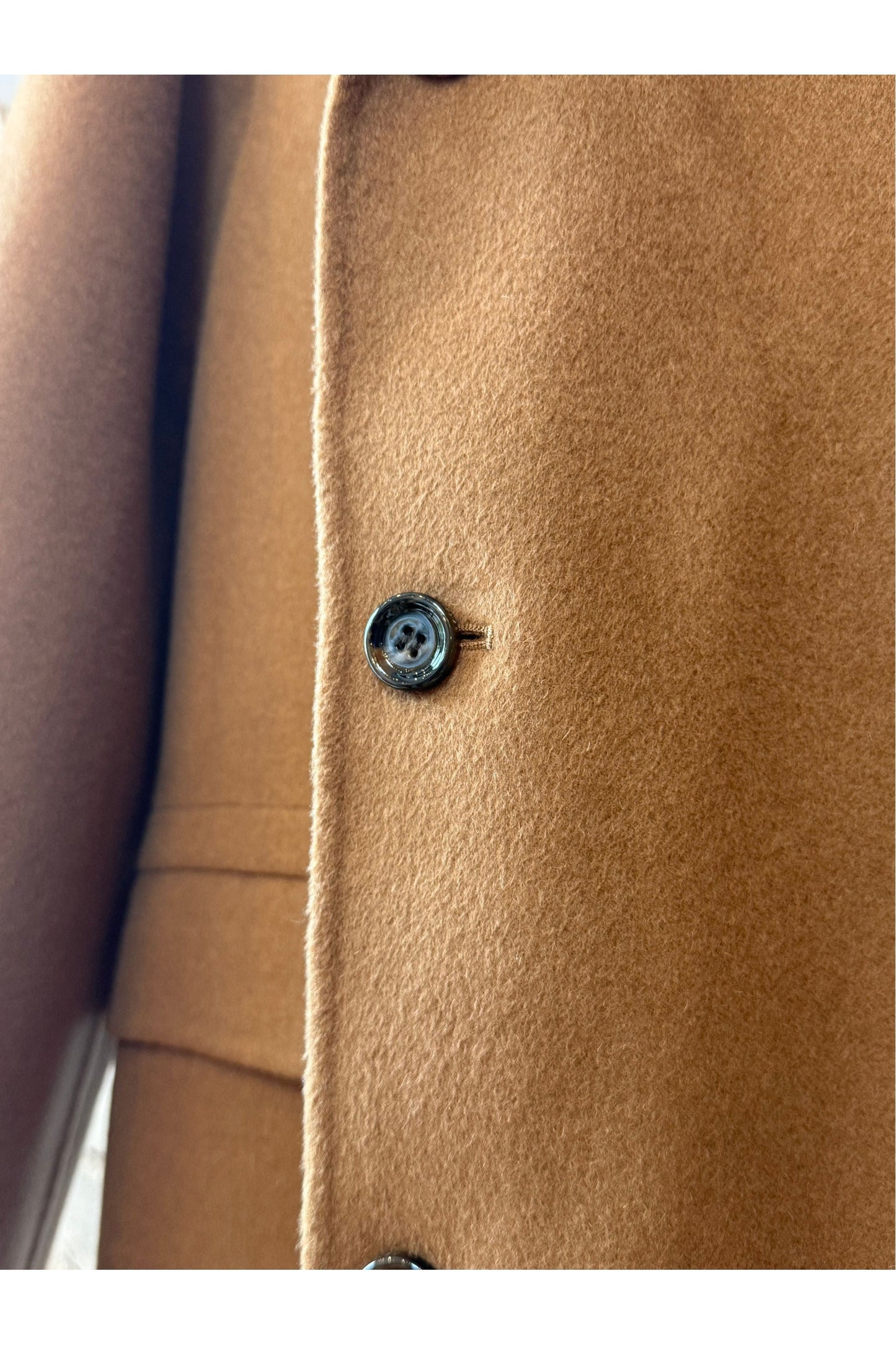Double Faced Wool Car Coat - Camel - DUNE + SALT