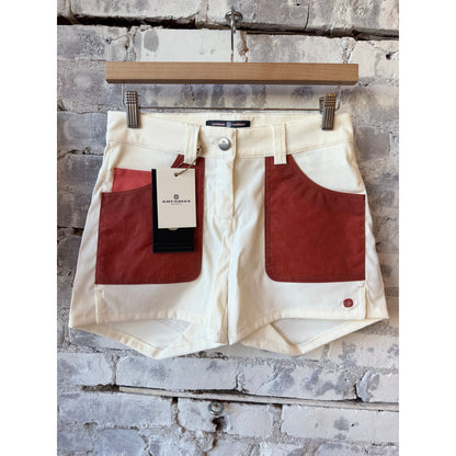 Women's 5incher Field Shorts - Offwhite/Terra Red - DUNE + SALT