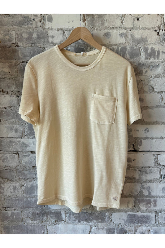 Vintage Heavy Slub Pocket Tee - Antique White - DUNE + SALT