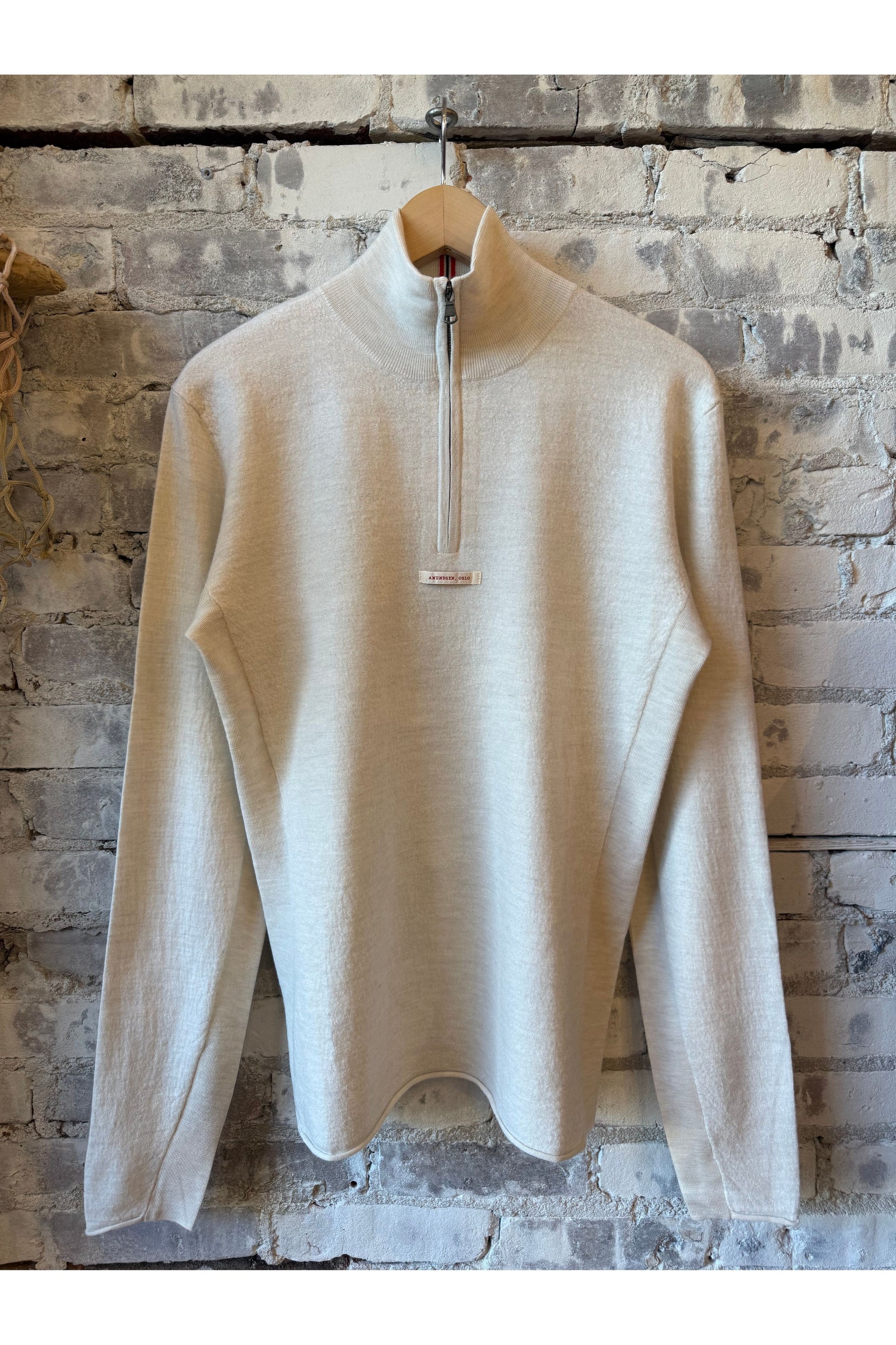 Men's Boiled Half Zip - Oatmeal - DUNE + SALT