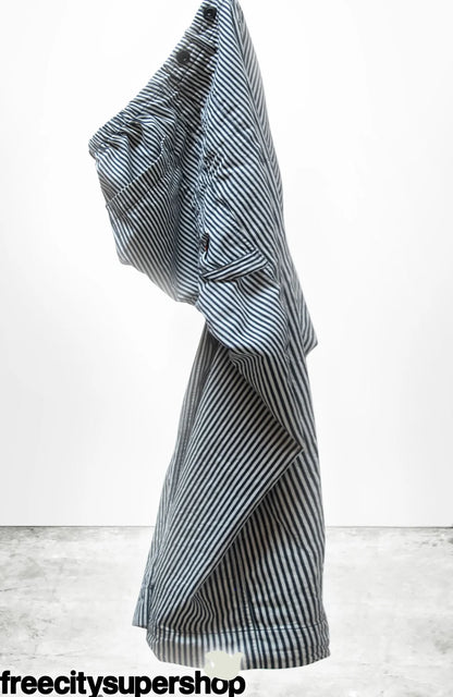 FreeCity INDIGO STRIPE FRENCH/SAILORS PANT - Indigo Stripe White Smoke