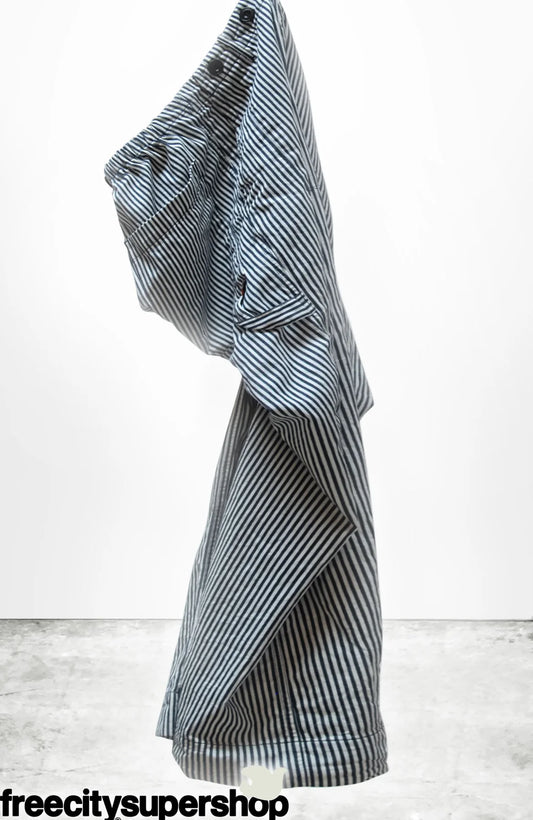 FreeCity INDIGO STRIPE FRENCH/SAILORS PANT - Indigo Stripe White Smoke