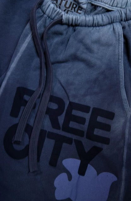 FreeCity FREECITYLARGE SUNFADES POCKET SWEATPANT - Moonshrooms Dark Slate Gray