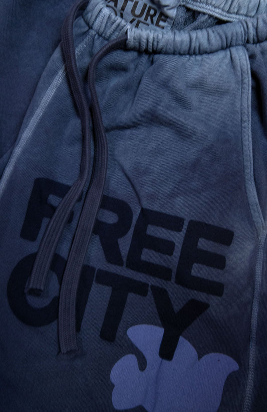 Freecitylarge Sunfades Pocket Sweatpant - Moonshrooms (back view)
