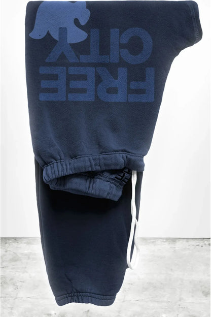 FREECITYLARGE sweatpant - moonshrooms/blues - DUNE + SALT