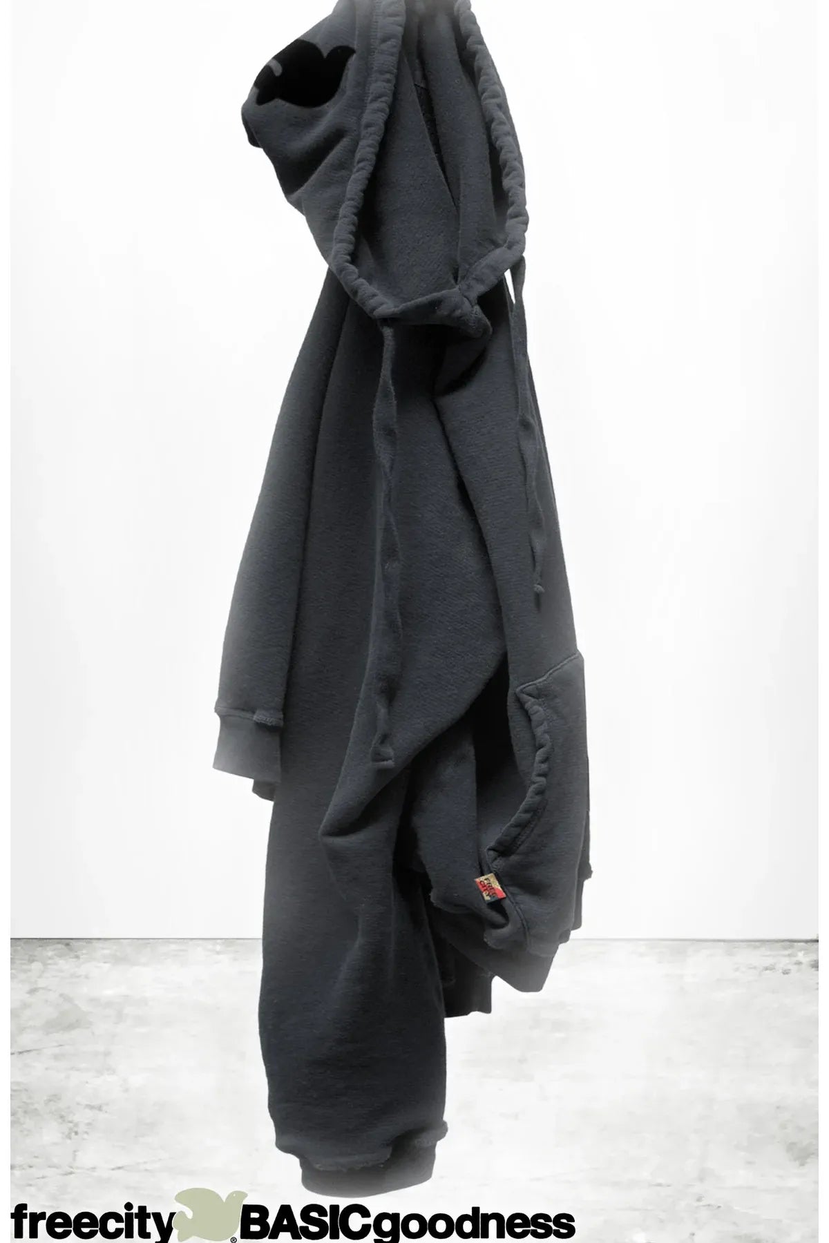 BASICGOODNESS Light-Terry/Fluff Hoodie - Volcano