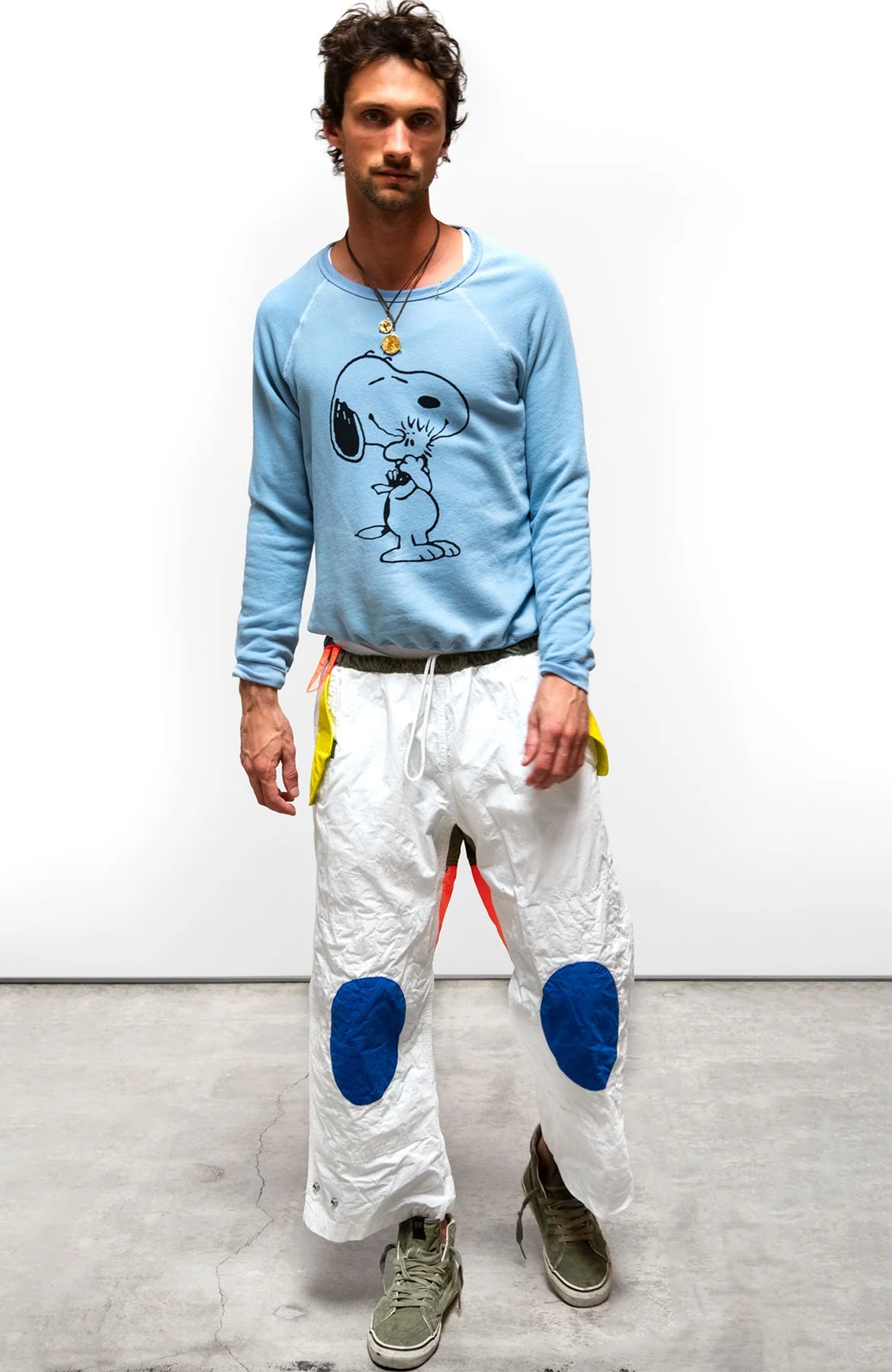 FreeCity BASICGOODNESS SCHULZ SUPERVINTAGE YUMM RAGLAN - Snoopy Blue White Smoke