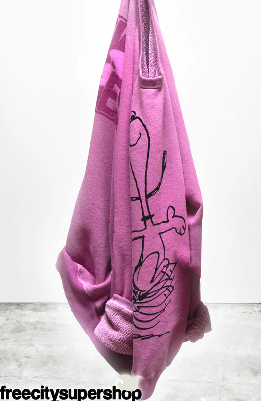 FreeCity BASICGOODNESS SCHULZ SUPERVINTAGE YUMM RAGLAN - Snoopy Pinkpowder White Smoke