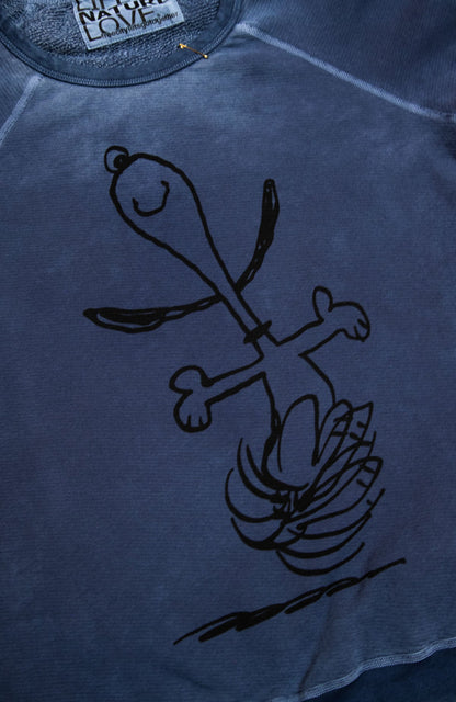 BASICGOODNESS SCHULZ SUPERVINTAGE YUMM RAGLAN - Snoopy Moonshroom