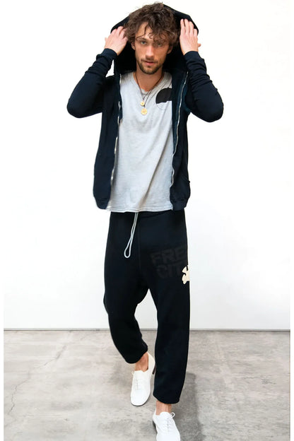 SUPERFLUFF LUX zip hoodie - Deepspace/Cream