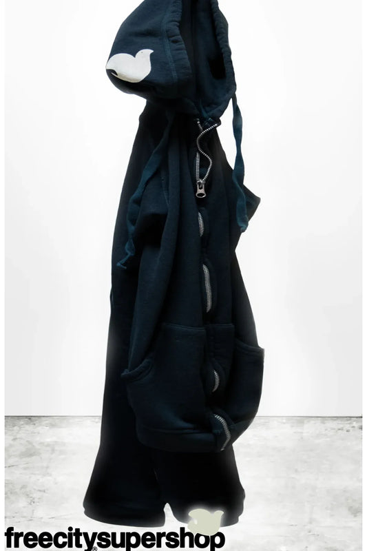 SUPERFLUFF LUX zip hoodie - Deepspace/Cream