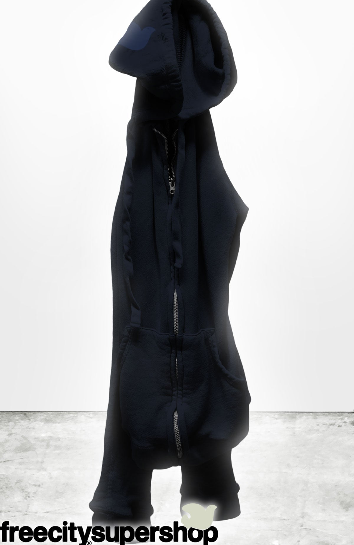 Superfluff Lux Zip Hoodie - Squids Blue