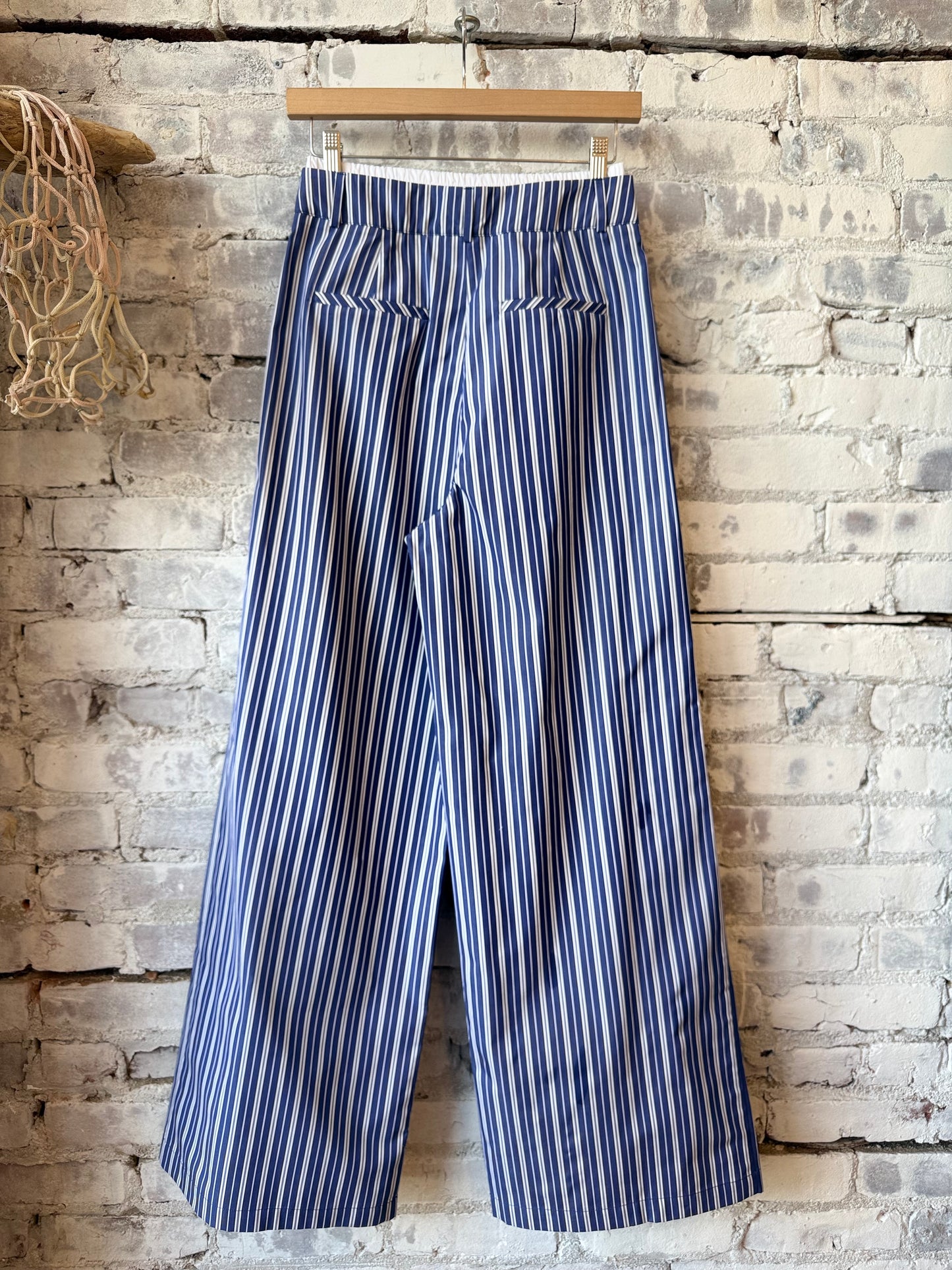 New York Pants - Navy White Stripe - DUNE + SALT