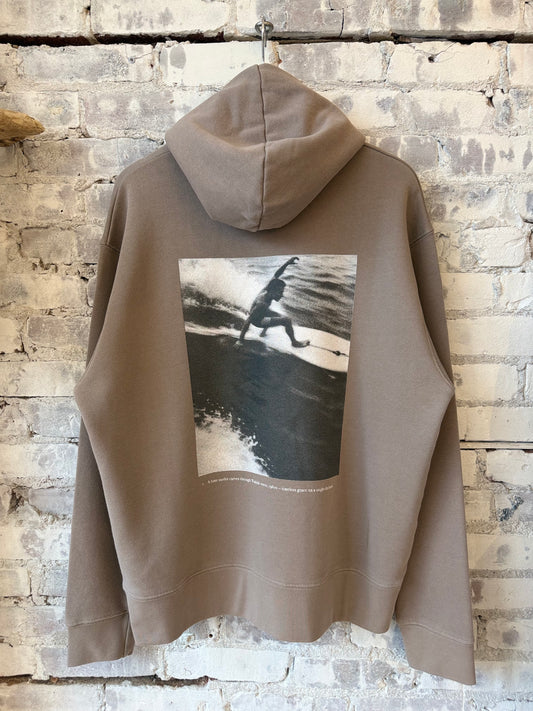 P's Hooded Surfer Sweater - Washed Mud - DUNE + SALT