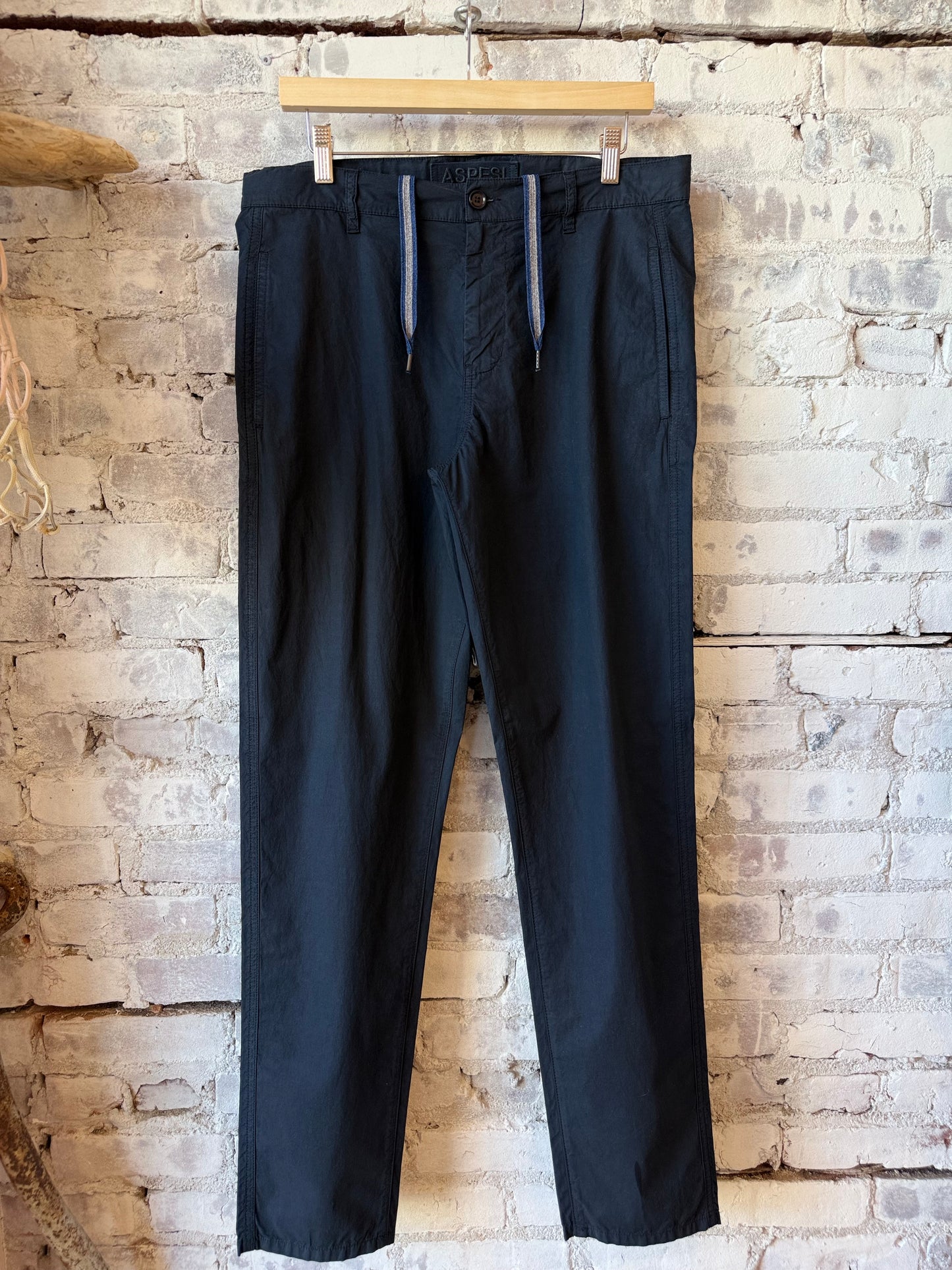 Poplin Chino Trousers - Navy - DUNE + SALT