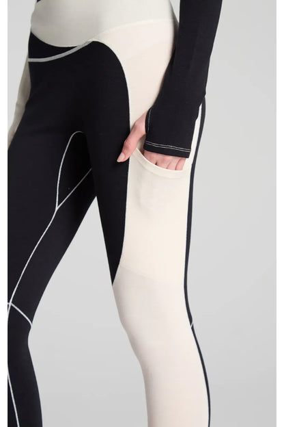 Wool Sculpt Merino Baselayer Legging - After Dark