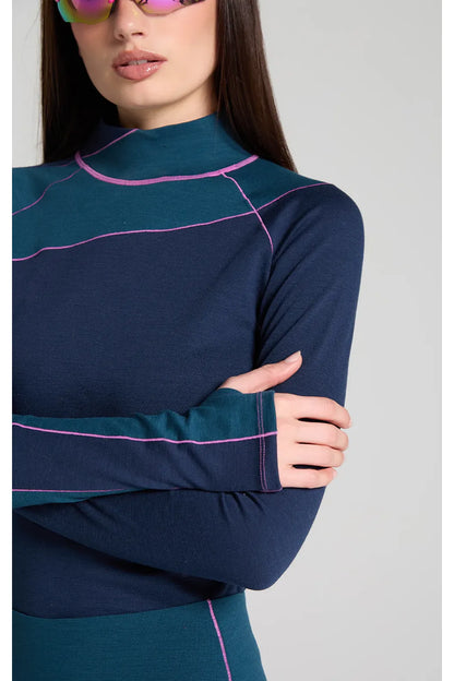 Wool Sculpt Merino Mock Neck - Slushi