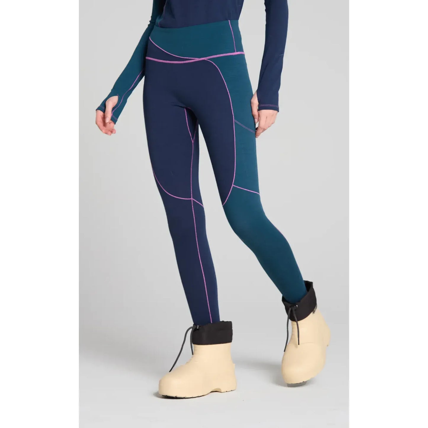 Wool Sculpt Merino Baselayer Legging - Slushi - DUNE + SALT