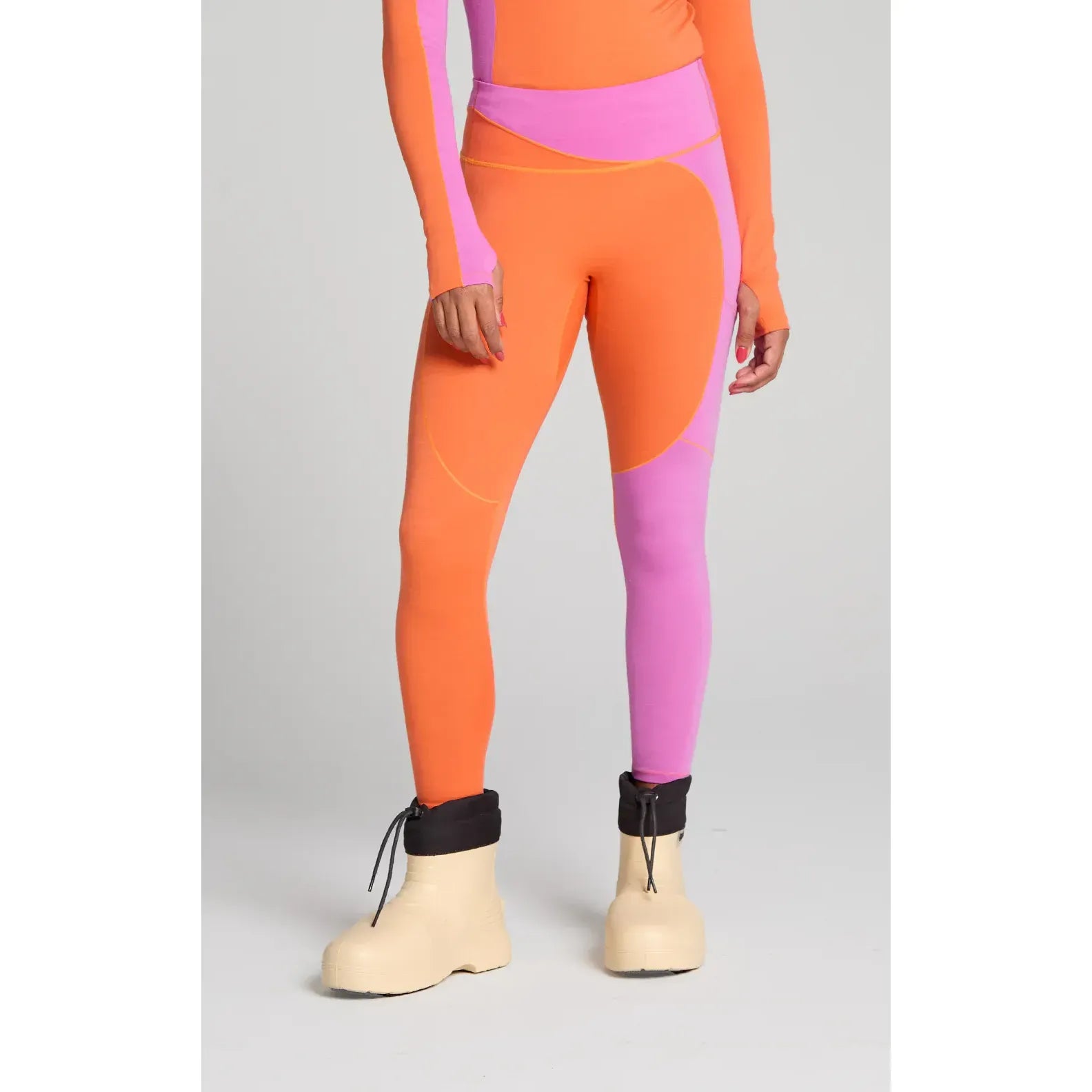 Wool Sculpt Merino Baselayer Legging - Spicy - DUNE + SALT