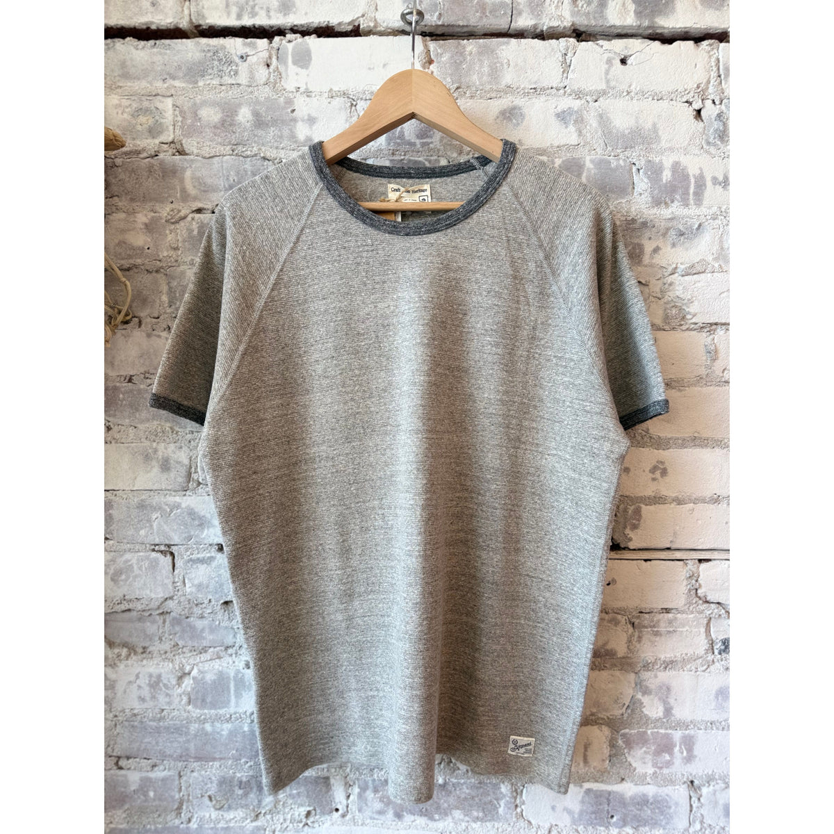 Kepani Raffy Crew Neck SS Sweatshirt - Lt Gray Dark Gray