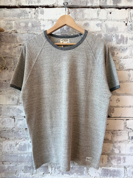 Kepani Raffy Crew Neck SS Sweatshirt - Lt Gray Dark Gray