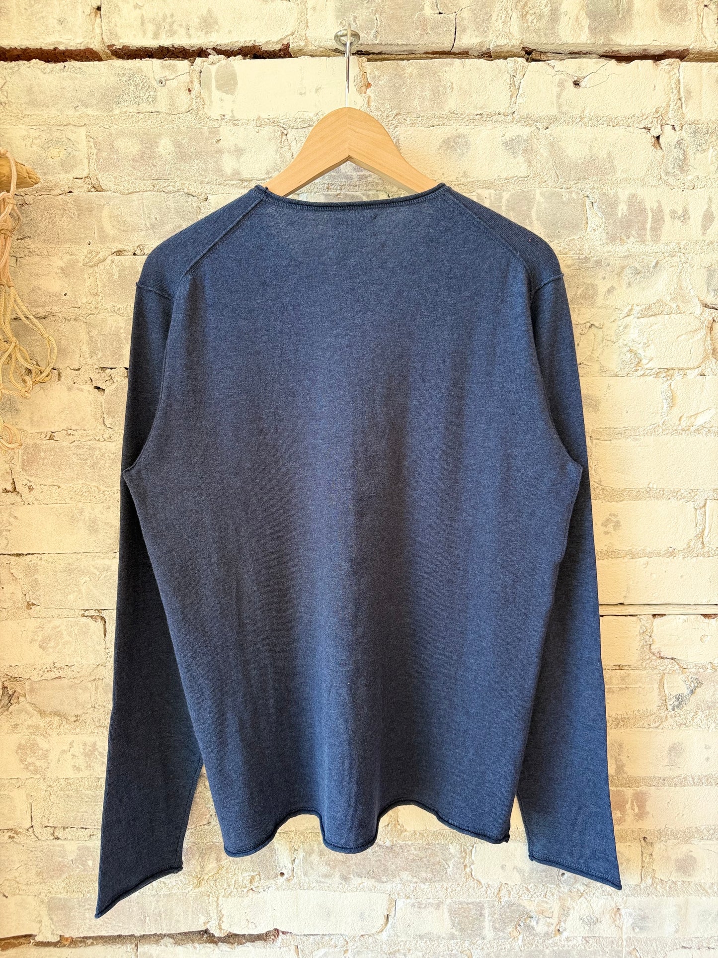 Crew Knitted Pullover - Indigo - DUNE + SALT
