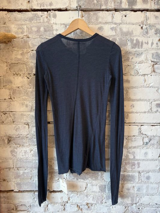 V::Room LS Hi-Soft Jersey Inner Crew - Dark Navy Dark Slate Gray