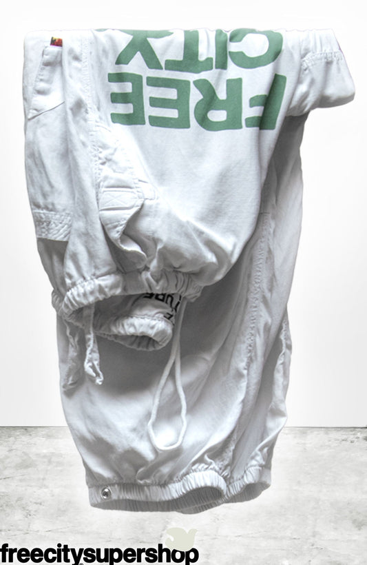 FreeCity FLAP/SNAP FREECITYLARGE MATTE/SATIN AIRJUMP PANT - Laundry Green White Smoke