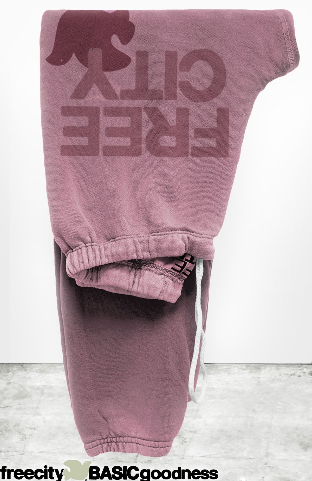 FreeCity FREECITY LARGE SWEATPANT - Pinkshroom Pinks White Smoke