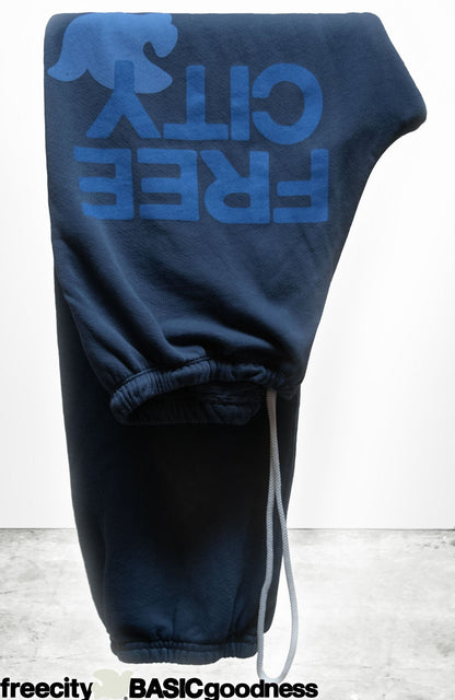 FreeCity FREECITY LARGE SWEATPANT - Moonshrooms Blue White Smoke