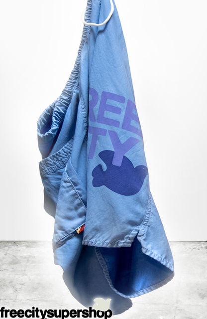 FreeCity FREECITY MATTE/SATIN BACK/POCKET SHORT - Periwinkle Plant Powder White Smoke