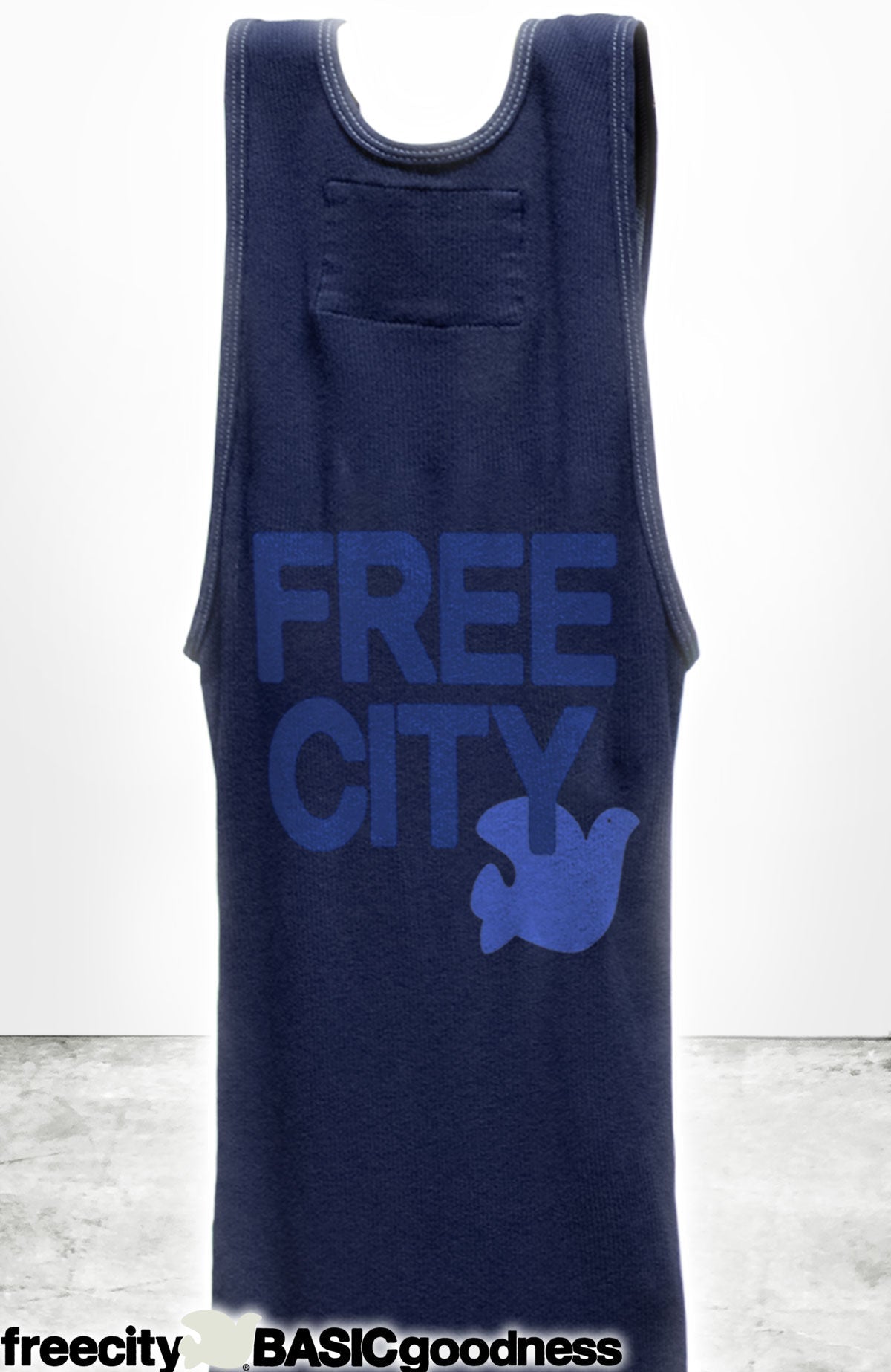 FreeCity FREECITY RTU/1999 SUPERVINTAGE TANK - Moonshrooms Blue White Smoke