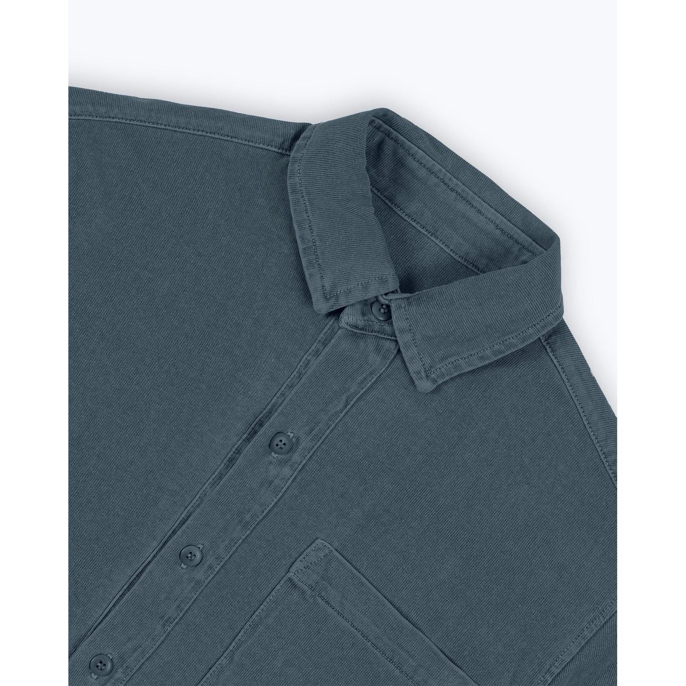 Caza Knit Shirt - Lake - DUNE + SALT