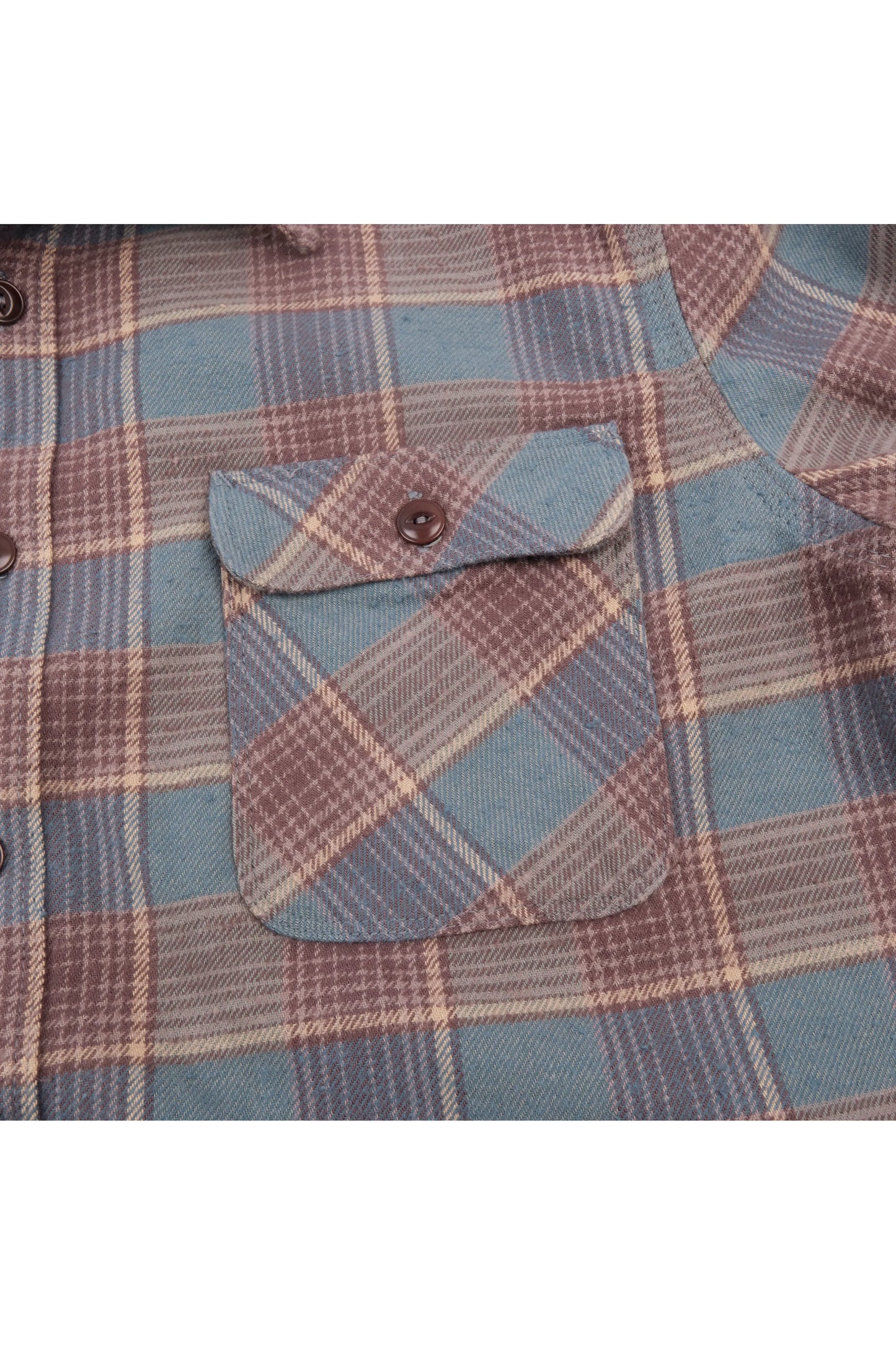 Jepson Plaid Shirt - Dusty Blue - DUNE + SALT