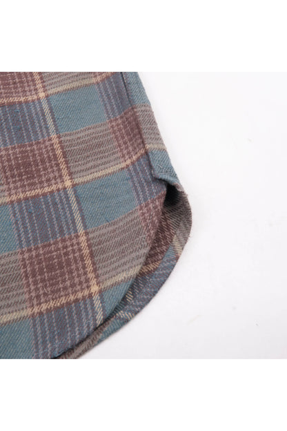 Jepson Plaid Shirt - Dusty Blue - DUNE + SALT