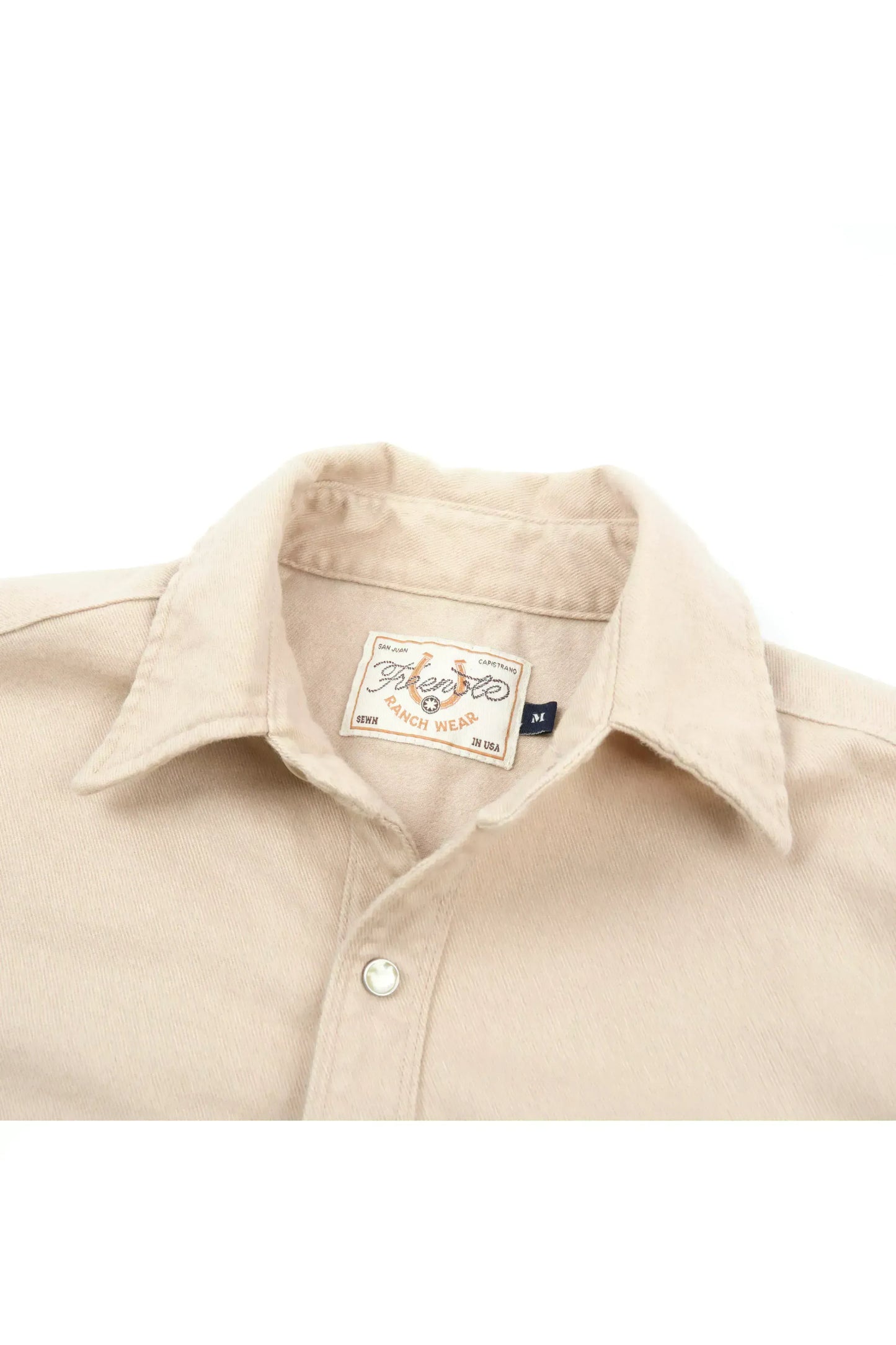 Bodie Acorn Pocket Western Shirt - Cream Twill - DUNE + SALT