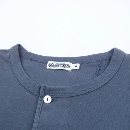 13 Ounce L/S Henley - Faded Blue - DUNE + SALT