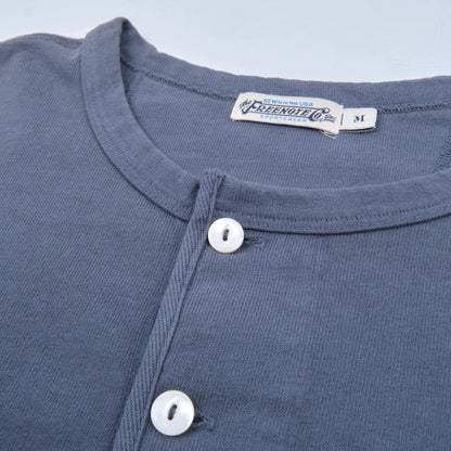 13 Ounce L/S Henley - Faded Blue - DUNE + SALT