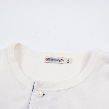 13 Ounce L/S Henley - White - DUNE + SALT