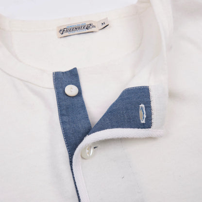 13 Ounce L/S Henley - White - DUNE + SALT